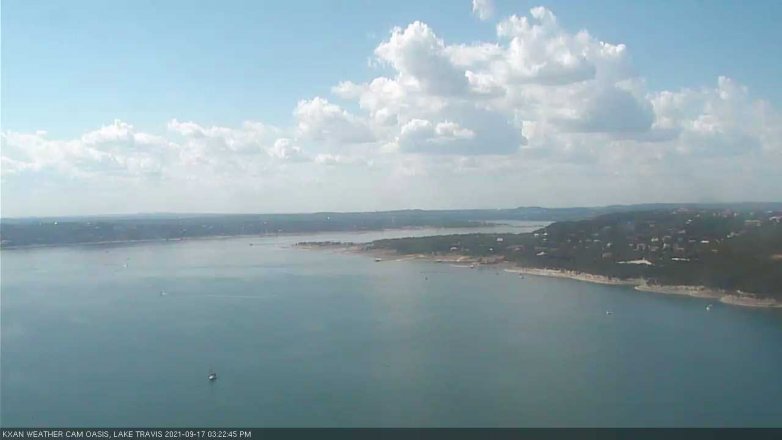 Lake Travis webcam, September 17, 2021 3:25 PM CT
