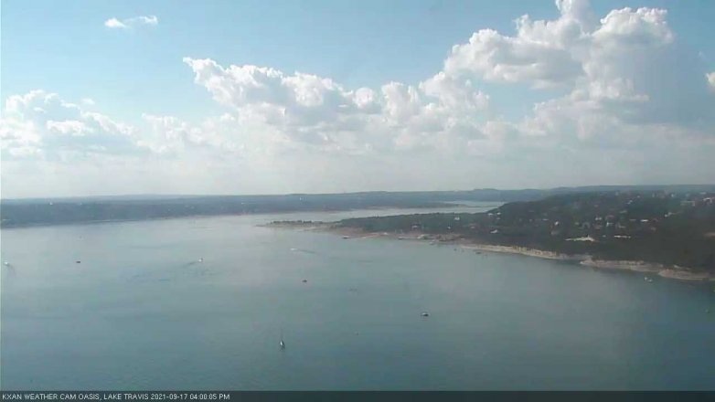 Lake Travis webcam, September 17, 2021 4:00 PM CT