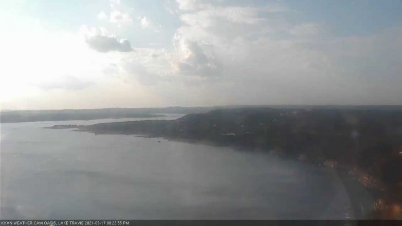 Lake Travis webcam, September 17, 2021 6:25 PM CT