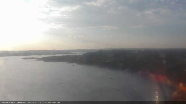 Lake Travis webcam, September 17, 2021 6:45 PM CT