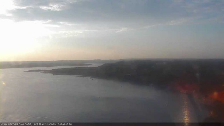 Lake Travis webcam, September 17, 2021 7:00 PM CT