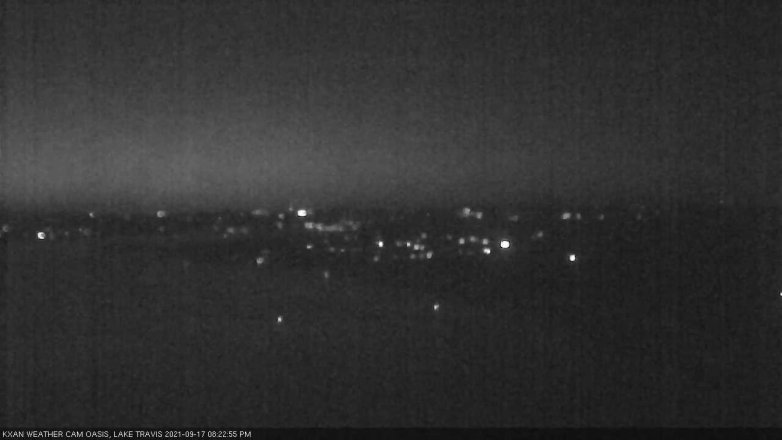 Lake Travis webcam, September 17, 2021 8:25 PM CT