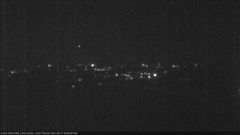 Lake Travis webcam, September 17, 2021 9:00 PM CT