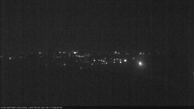 Lake Travis webcam, September 17, 2021 10:00 PM CT