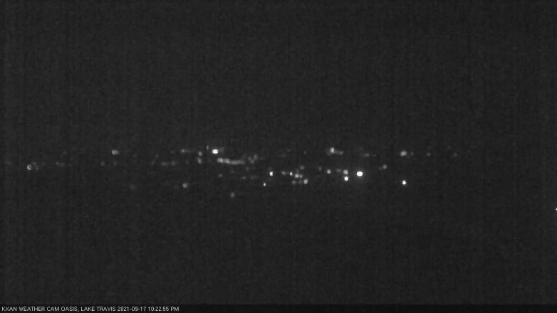 Lake Travis webcam, September 17, 2021 10:25 PM CT