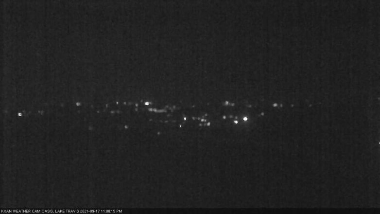 Lake Travis webcam, September 17, 2021 11:00 PM CT