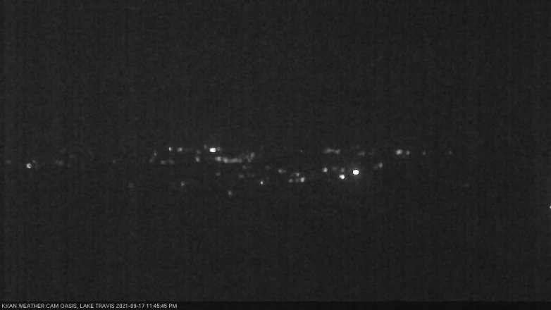 Lake Travis webcam, September 17, 2021 11:45 PM CT