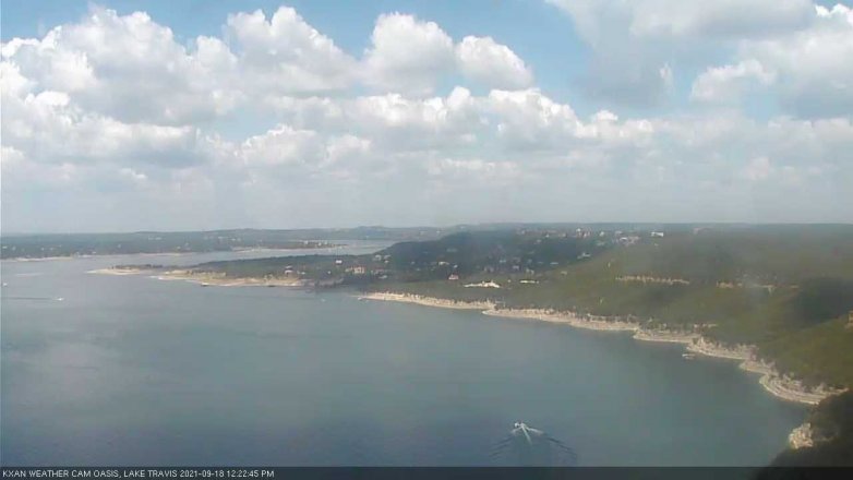 Lake Travis webcam, September 18, 2021 12:25 PM CT