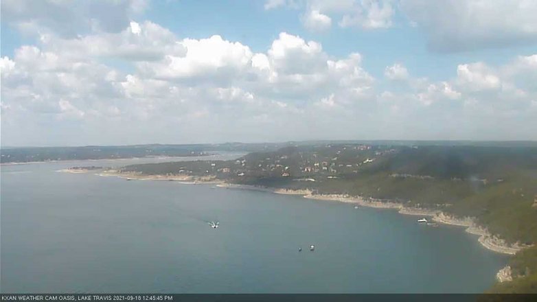 Lake Travis webcam, September 18, 2021 12:45 PM CT