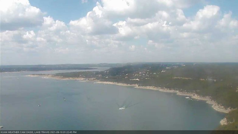 Lake Travis webcam, September 18, 2021 1:25 PM CT