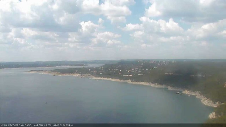 Lake Travis webcam, September 18, 2021 2:00 PM CT