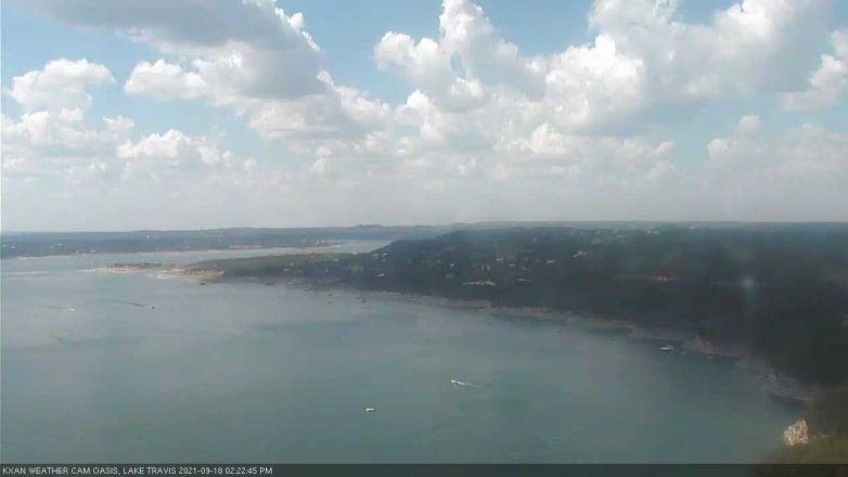 Lake Travis webcam, September 18, 2021 2:25 PM CT