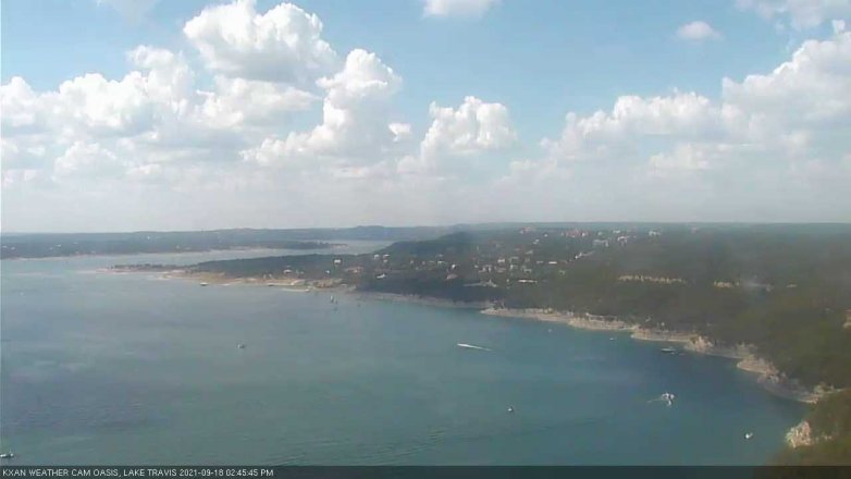 Lake Travis webcam, September 18, 2021 2:45 PM CT