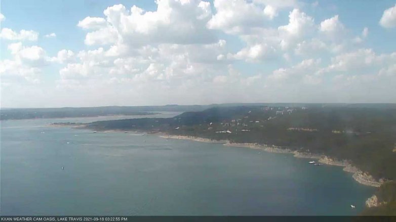Lake Travis webcam, September 18, 2021 3:25 PM CT