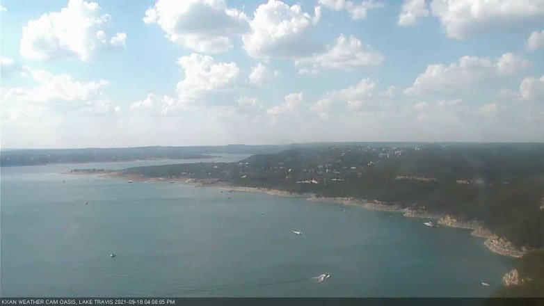 Lake Travis webcam, September 18, 2021 4:00 PM CT