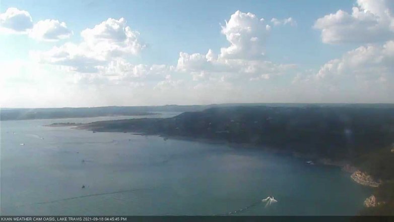 Lake Travis webcam, September 18, 2021 4:45 PM CT