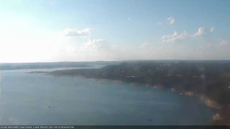 Lake Travis webcam, September 18, 2021 5:45 PM CT