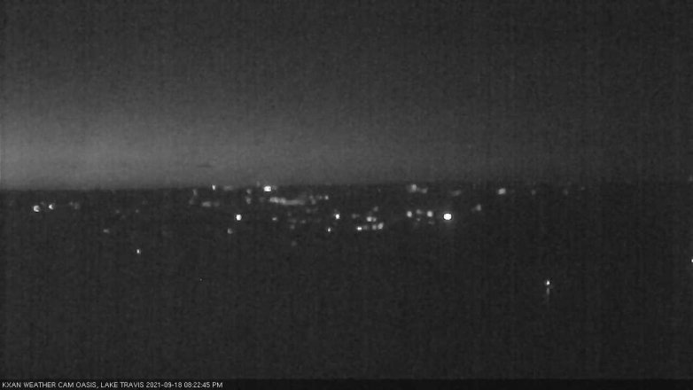 Lake Travis webcam, September 18, 2021 8:25 PM CT