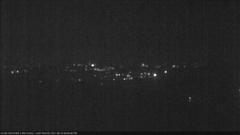 Lake Travis webcam, September 18, 2021 8:45 PM CT