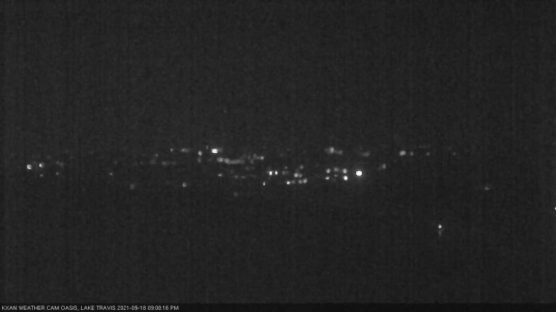 Lake Travis webcam, September 18, 2021 9:00 PM CT