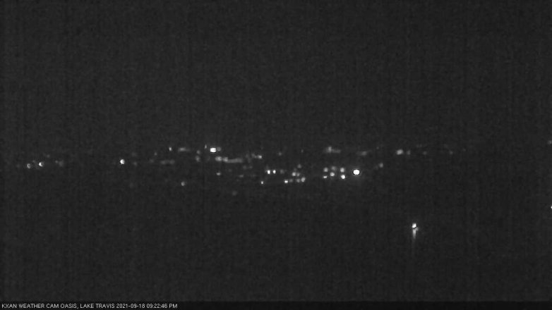 Lake Travis webcam, September 18, 2021 9:25 PM CT