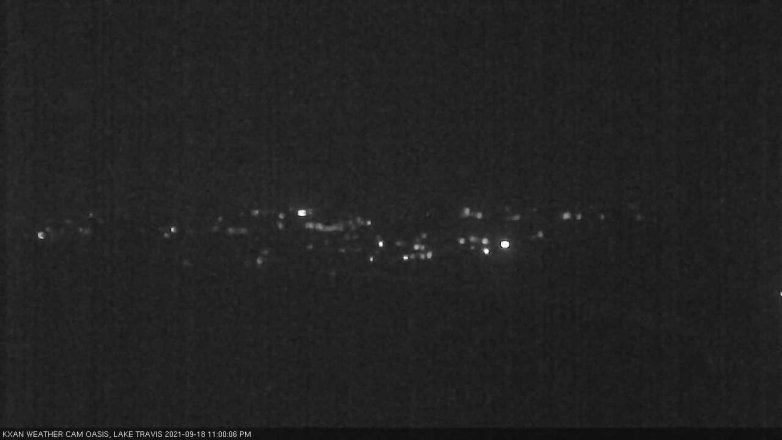 Lake Travis webcam, September 18, 2021 11:00 PM CT