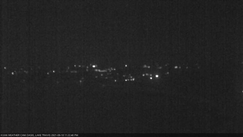 Lake Travis webcam, September 18, 2021 11:25 PM CT