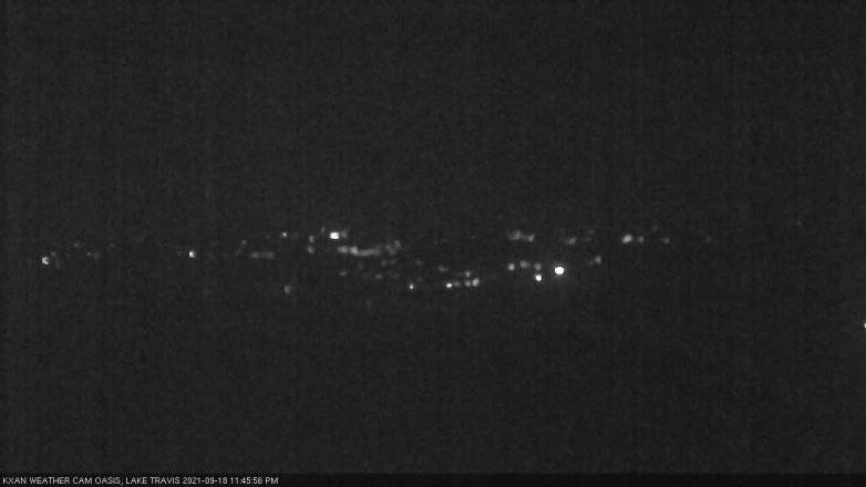 Lake Travis webcam, September 18, 2021 11:45 PM CT