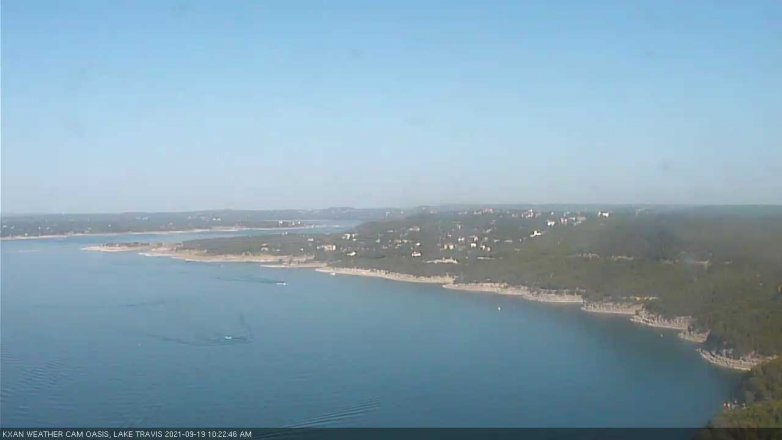 Lake Travis webcam, September 19, 2021 10:25 AM CT