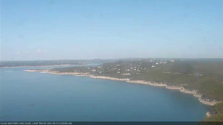 Lake Travis webcam, September 19, 2021 11:00 AM CT