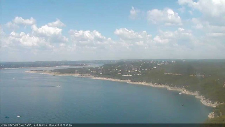 Lake Travis webcam, September 19, 2021 12:25 PM CT