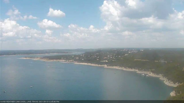Lake Travis webcam, September 19, 2021 12:45 PM CT