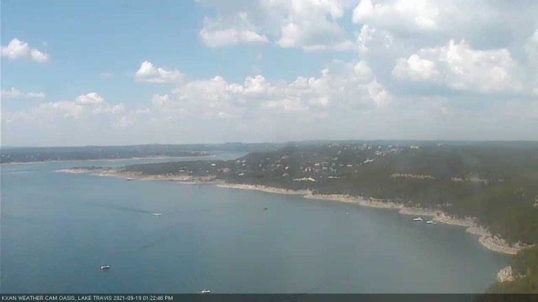 Lake Travis webcam, September 19, 2021 1:25 PM CT