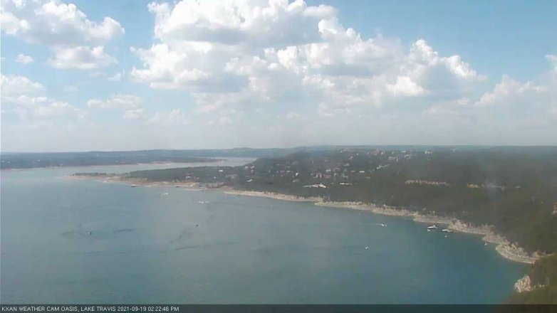 Lake Travis webcam, September 19, 2021 2:25 PM CT