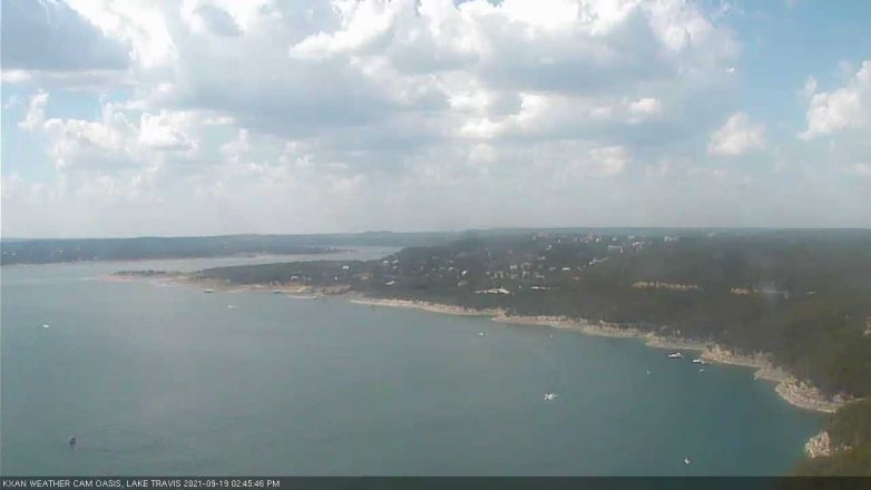 Lake Travis webcam, September 19, 2021 2:45 PM CT