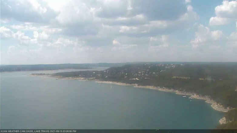 Lake Travis webcam, September 19, 2021 3:00 PM CT