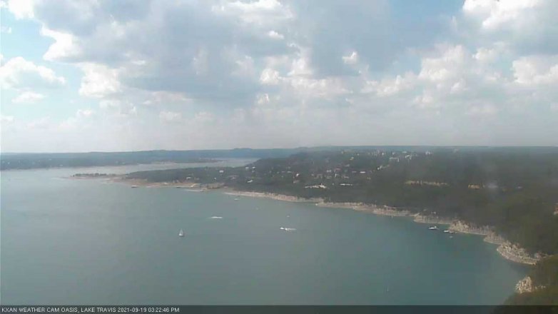 Lake Travis webcam, September 19, 2021 3:25 PM CT