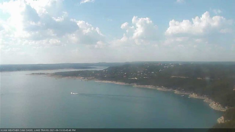 Lake Travis webcam, September 19, 2021 3:45 PM CT