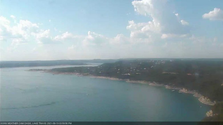 Lake Travis webcam, September 19, 2021 4:00 PM CT