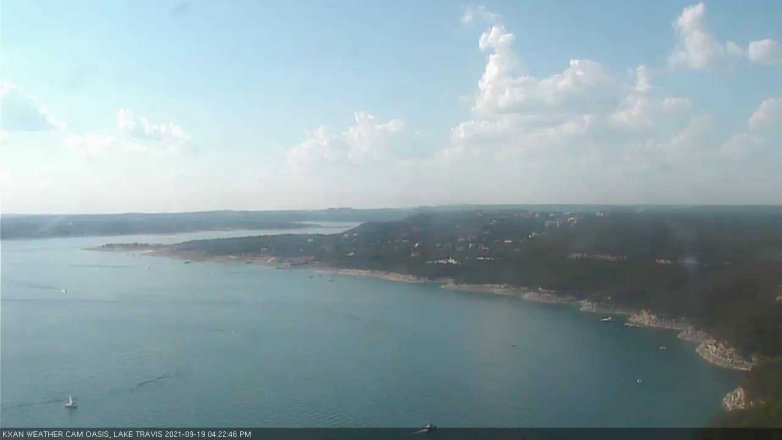 Lake Travis webcam, September 19, 2021 4:25 PM CT