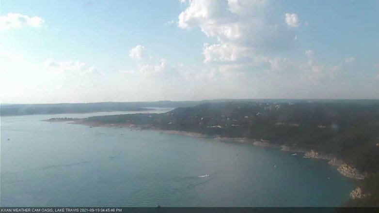 Lake Travis webcam, September 19, 2021 4:45 PM CT