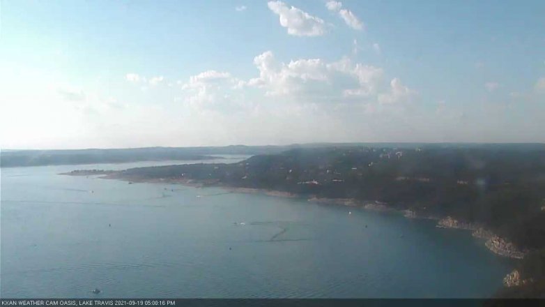 Lake Travis webcam, September 19, 2021 5:00 PM CT