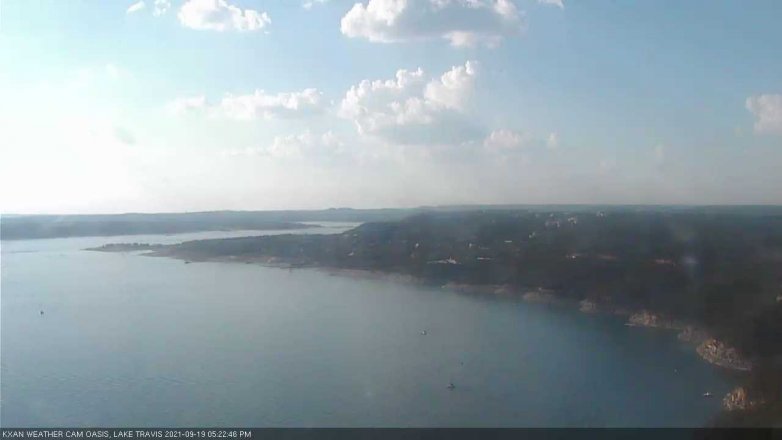 Lake Travis webcam, September 19, 2021 5:25 PM CT