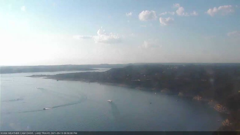 Lake Travis webcam, September 19, 2021 6:00 PM CT