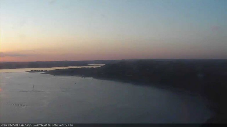 Lake Travis webcam, September 19, 2021 7:25 PM CT