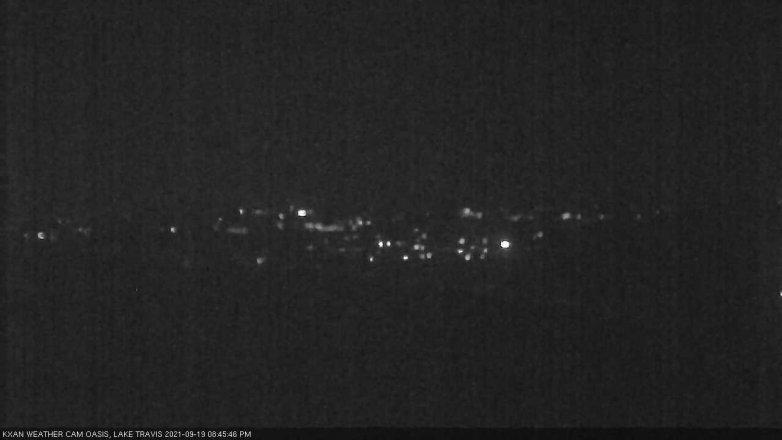 Lake Travis webcam, September 19, 2021 8:45 PM CT