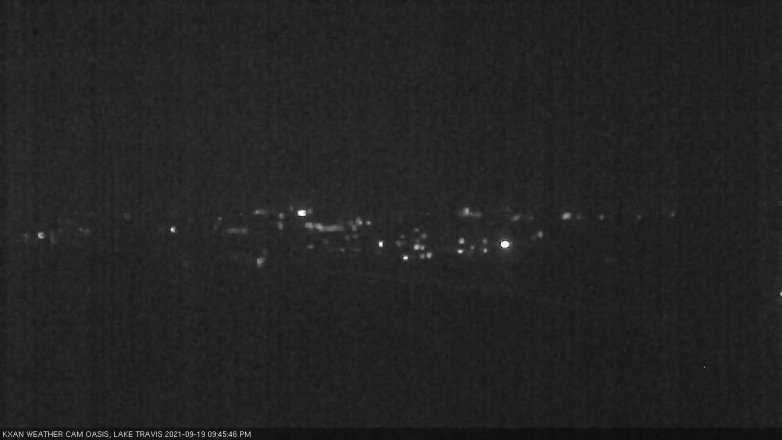 Lake Travis webcam, September 19, 2021 9:45 PM CT