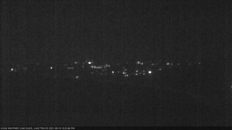 Lake Travis webcam, September 19, 2021 10:25 PM CT