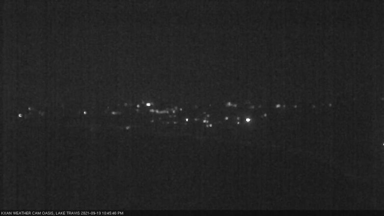 Lake Travis webcam, September 19, 2021 10:45 PM CT