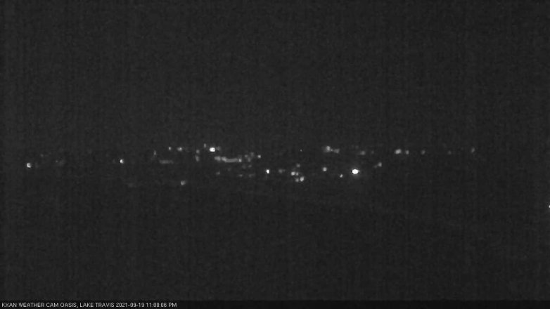 Lake Travis webcam, September 19, 2021 11:00 PM CT